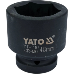 Yato Toya Saksa Kuusiokolopää | 25 mm (1") | 48 mm (YT-1197)