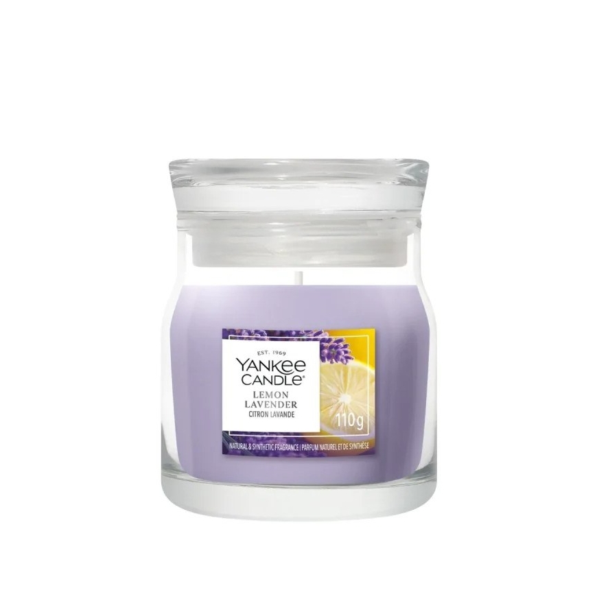 Kvepianti žvakė YANKEE CANDLE LEMON LAVENDER 110 g maža
