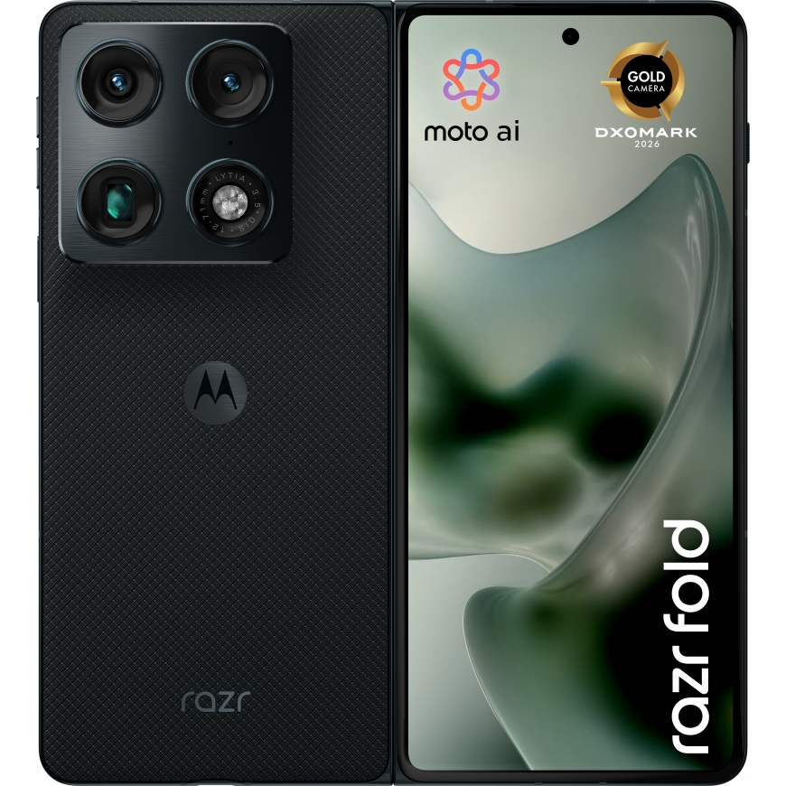 Motorola Razr Fold 5G phone, 512/16 GB, Blackened Blue – 3