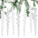 Edelman Christmas Ball Shape Plastic Safe Icicle height: 18 cm 7 pcs. Mica Edelman Christmas Ball Shape Plastic Safe Icicle height: 18 cm 7 pcs. Mica