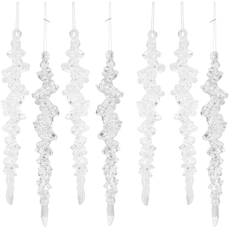 Edelman Christmas Ball Shape Plastic Safe Icicle height: 18 cm 7 pcs. Mica – 3