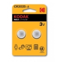 Kodak Max lithium CR2025 2pcs Kodak Max lithium CR2025 2pcs