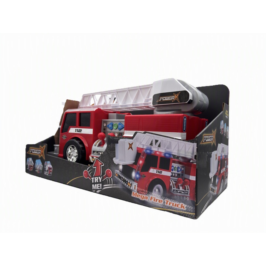 Power X Mega electronic fire truck with lights and sounds – 5