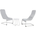 Home4You Outdoor Furniture Set Balcony Set "MELFI": Table and 2 Chairs, Gray Home4You Outdoor Furniture Set Balcony Set "MELFI": Table and 2 Chairs, Gray