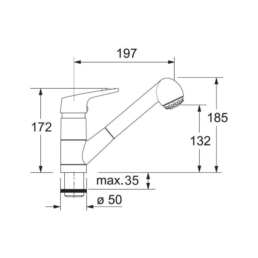 Franke BAT470-1 Pelēks(115.0006.874) – 2