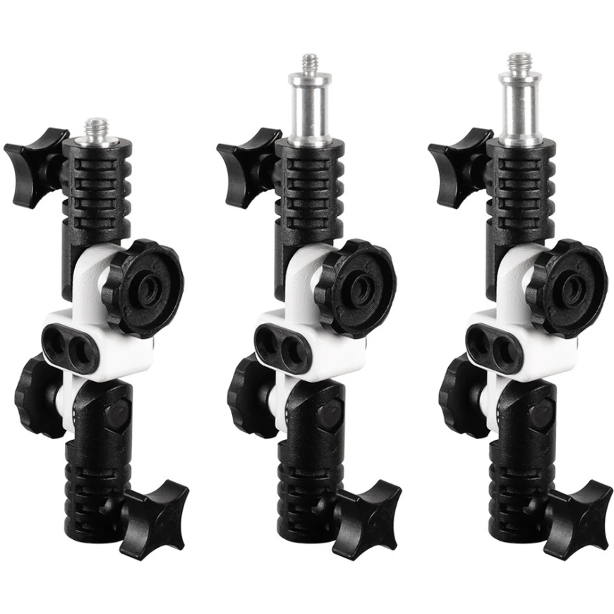 Mitoya Fotogrāfijas Piederums - Universālais Studijas Statīvs Alumiņa 180° Regulējams 15 cm – 2