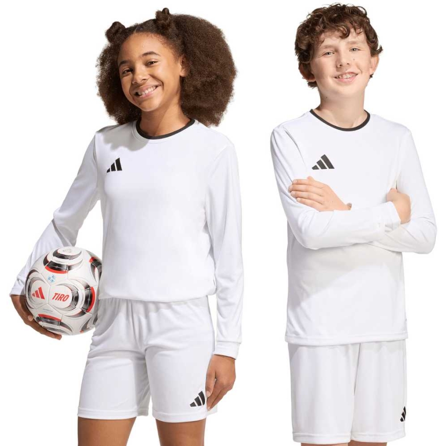 adidas Entrada 26 Long Sleeve Jersey for Kids white KF5874 (152cm)