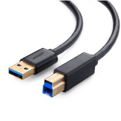 Ugreen 10372 USB-kaabel USB 3.2 Gen 1 (3.1 Gen 1) 2 m USB A USB B Must