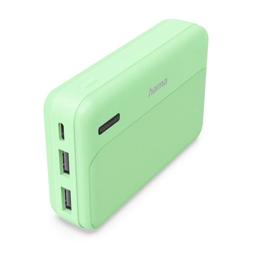 Hama Pocket 10 Liitiumpolümeer (LiPo) 10000 mAh Roheline