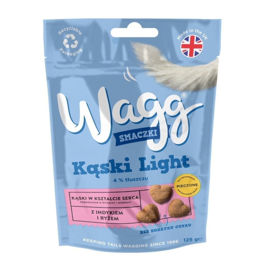 WAGG Kevyt kalkkuna riisillä - koiran herkku - 125g