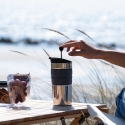 Bodum Travel Press 350 ml juodas kavos virimo aparatas su stūmokliniu užpilu Bodum Travel Press 350 ml juodas kavos virimo aparatas su stūmokliniu užpilu