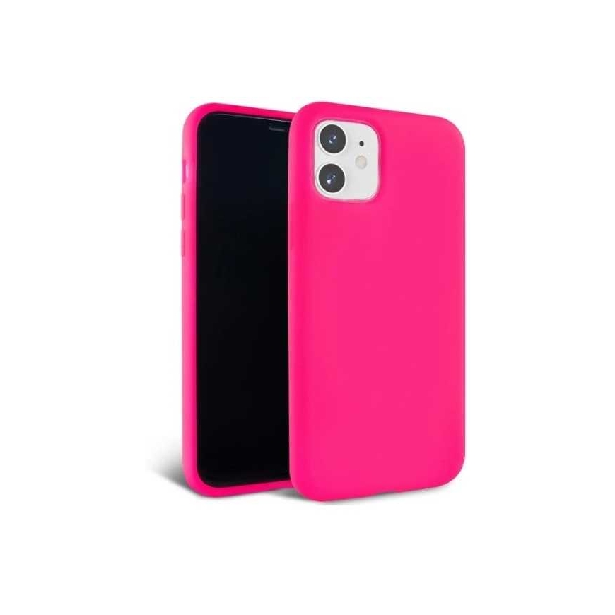 Riff "Мягкий силиконовый чехол для iPhone 12 Pro Max" тёмно-розовый