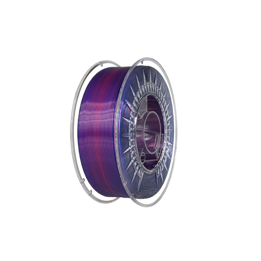 3D plastika Devil Design Silk Dual 1.75mm 1kg - Tume Punane / Super Lilla