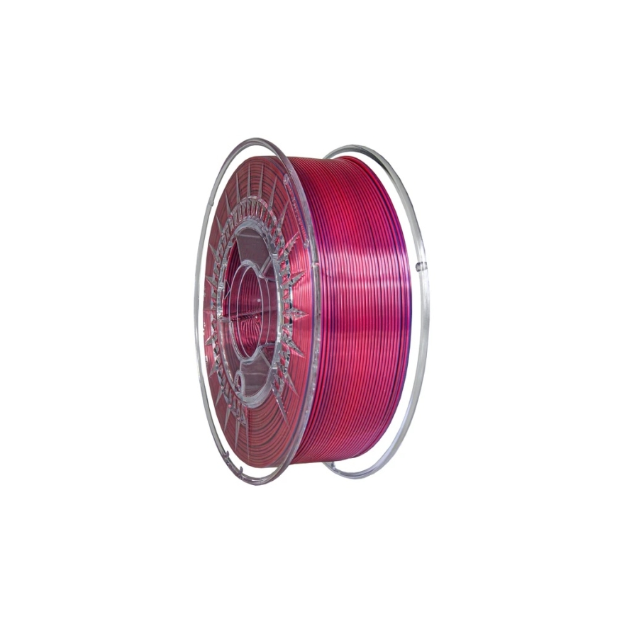 3D plastmasa Devil Design Silk Dual 1.75mm 1kg - Tumši sarkana / Super violeta – 2