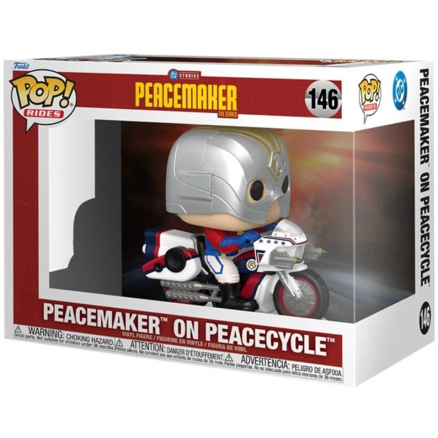 FUNKO POP! Vinyl Figure: Peacemaker - Peacemaker on Peacecycle, ~9 cm