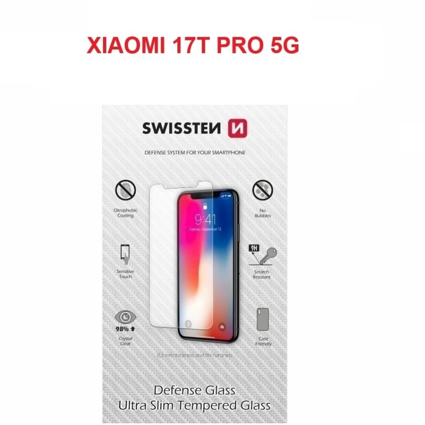 Swissten Itin plonas grūdintas stiklas, skirtas „Xiaomi 17T Pro 5G“