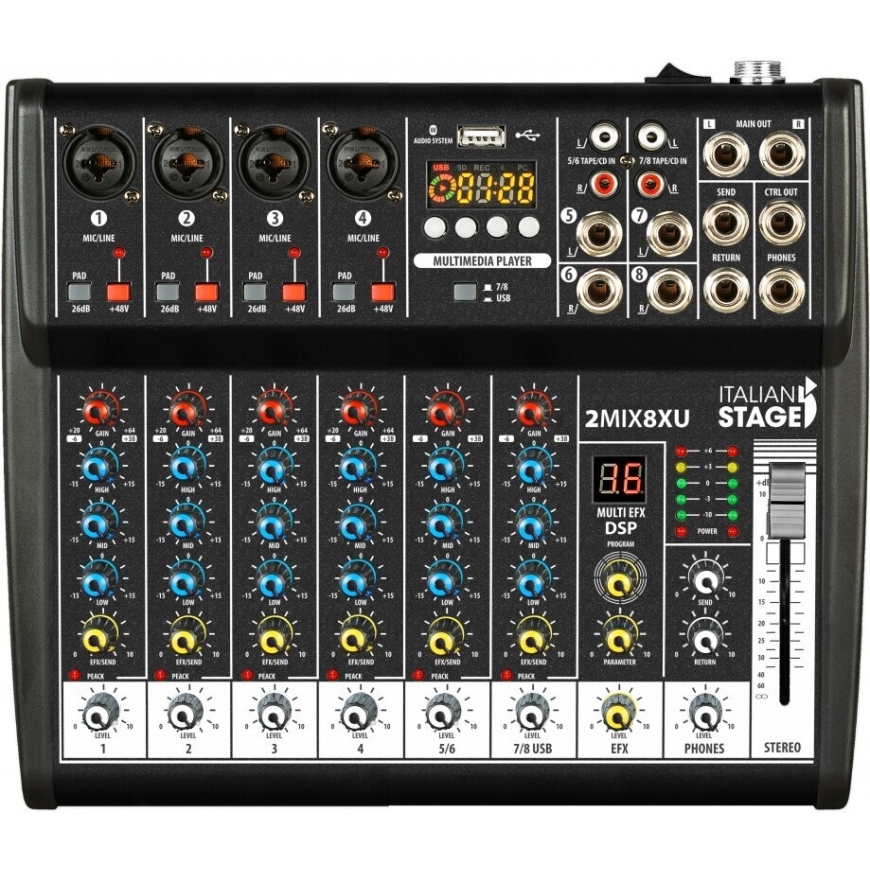 Proel Italian Stage 2MIX8FXU - 8-kanālu mikseris – 2