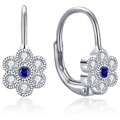 Детские серьги Moiss Floral с цирконами E0000155
