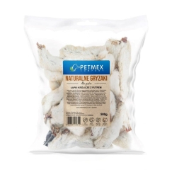 PETMEX Triušio letenos su kailiu Mono – šunų skanėstas – 500g