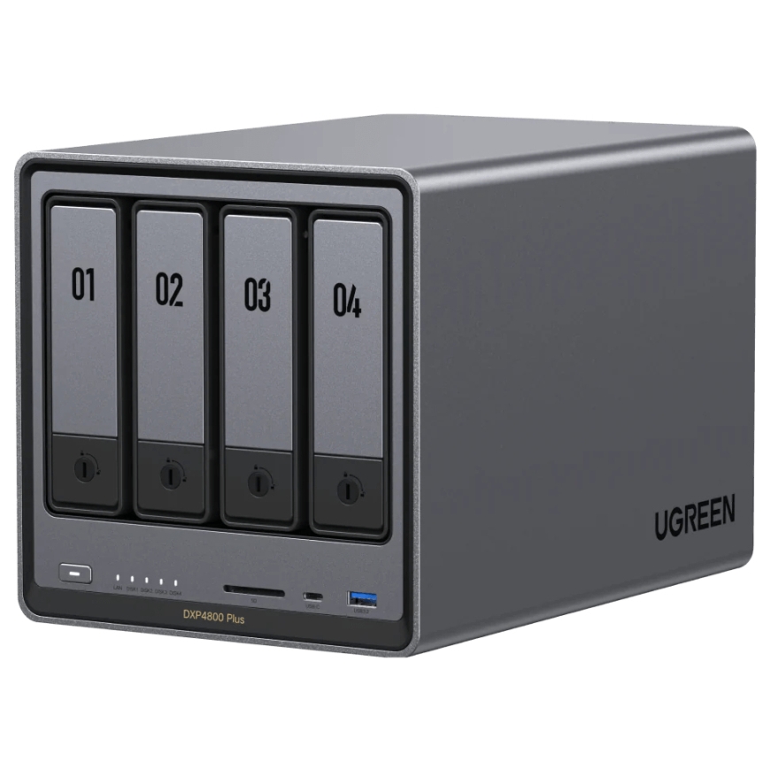 Ugreen NASync DXP4800 Plus NAS Lauaarvuti Intel® Pentium® Gold 8505 8 GB DDR5 0 TB UGOS Pro