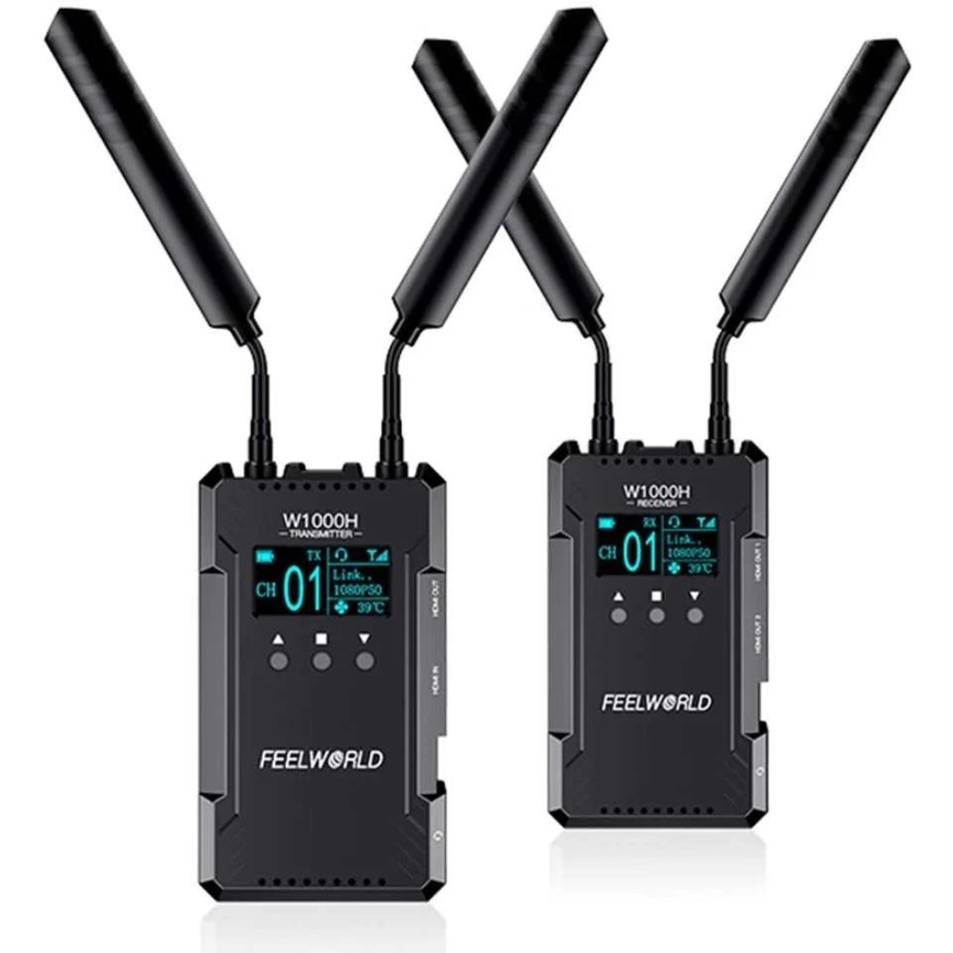 Juhtmevaba videote saatmise süsteem - Feelworld W1000H 1000ft ulatus, 0.08s viivitus – 2