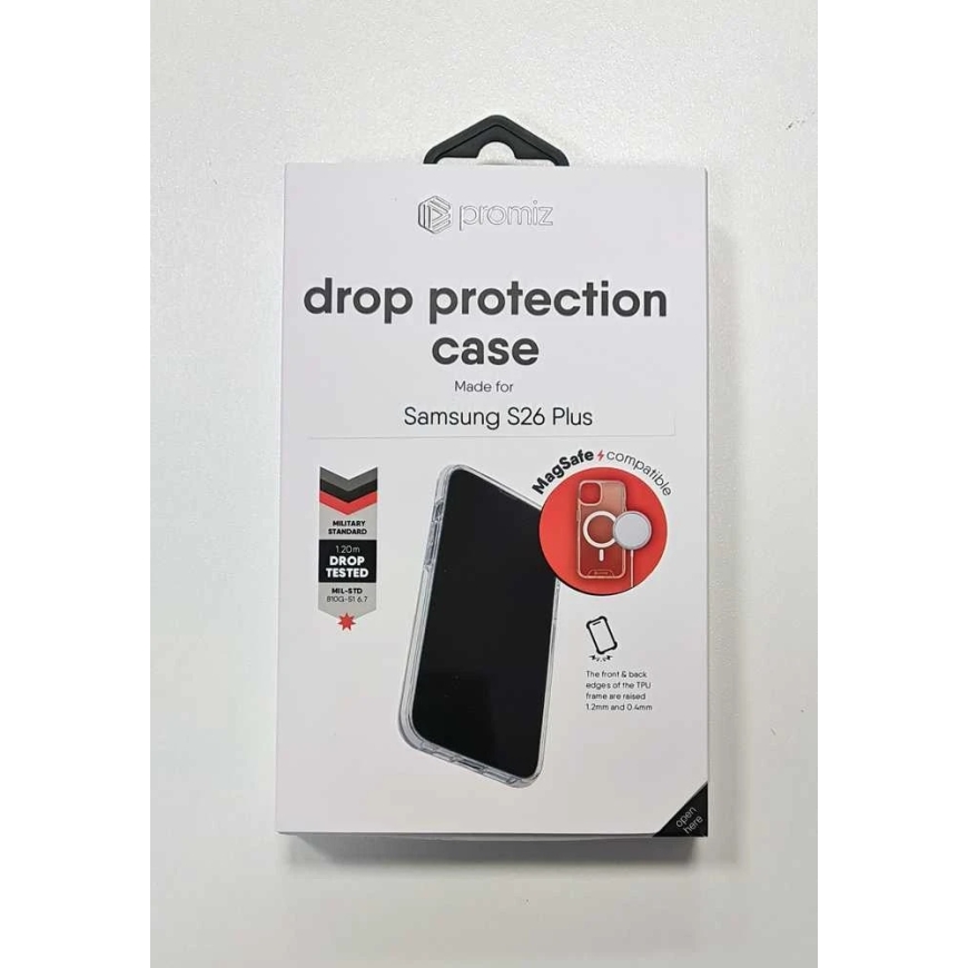 Promiz Apsauginis dėklas nuo kritimų (suderinamas su Magsafe) - skaidrus, Samsung Galaxy S26 Plus