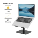 Fellowes Alumia (New) Desk Laptop Stand Black Sülearvuti alus Must 38,1 cm (15")