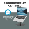 Fellowes Alumia (New) Desk Laptop Stand Black Sülearvuti alus Must 38,1 cm (15")