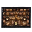 Decoris särkymättömät joulukuusenkoristeet, toffee, 32 kpl