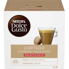 NESCAFÉ® Dolce Gusto® Cortado Espresso Macchiato Decaffeinato kafijas kapsulas, 16 gab.