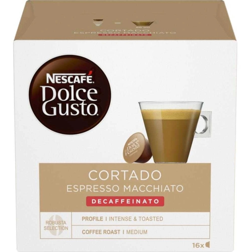 NESCAFÉ® Dolce Gusto® Cortado Espresso Macchiato Decaffeinato kafijas kapsulas, 16 gab.