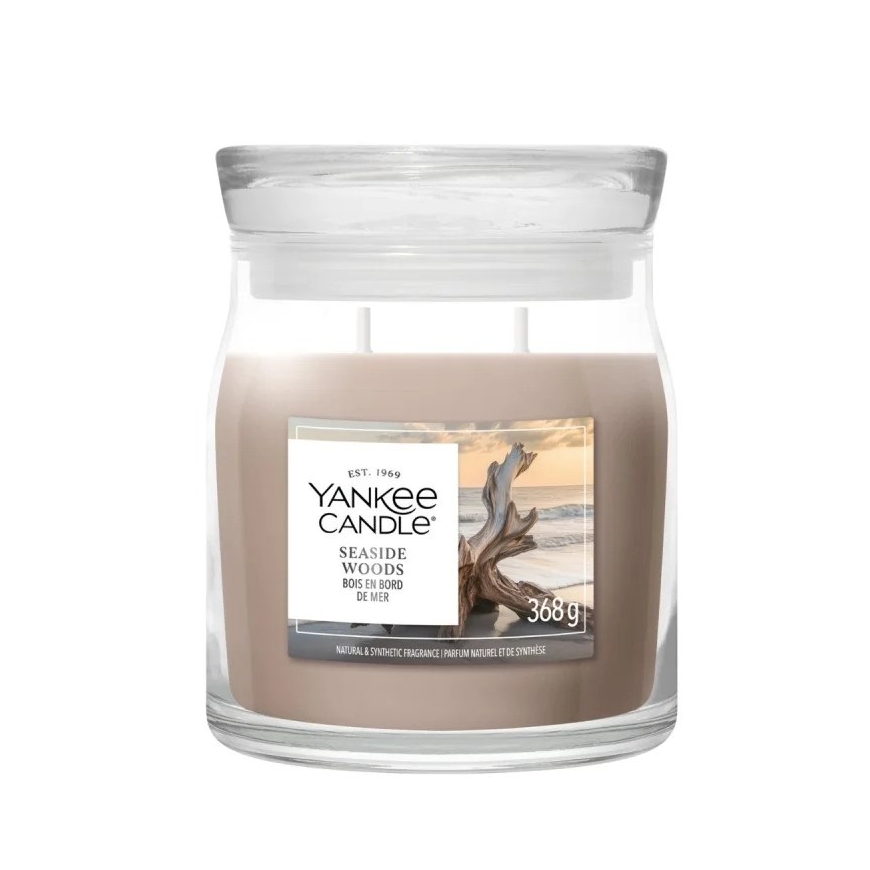 Aromātiskā svece YANKEE CANDLE SEASIDE WOODS 368 g vidēja
