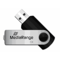 MediaRange 4GB Flexi-drive MR907 USB 2.0 Melna/sudraba MediaRange 4GB Flexi-drive MR907 USB 2.0 Melna/sudraba