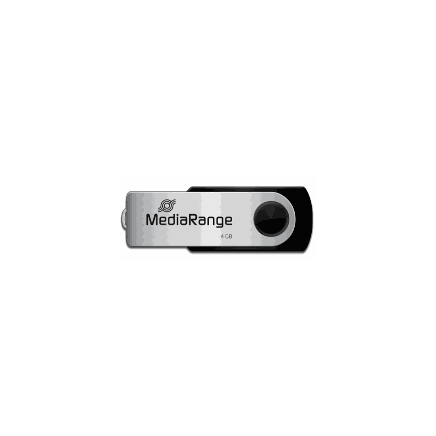 MediaRange 4GB Flexi-drive MR907 USB 2.0 Черный/серебристый – 2