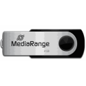 MediaRange 4GB Flexi-drive MR907 USB 2.0 Musta/hõbe