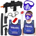 Lean Toys Policijos rinkinys (mėlyna, juoda) Lean Toys Policijos rinkinys (mėlyna, juoda)