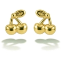 Victoria Walls Playful Gold Plated Earrings "Cherry Gold" VWE260763G Victoria Walls Playful Gold Plated Earrings "Cherry Gold" VWE260763G