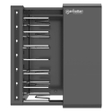 Manhattan Laptop Charging Cabinet Desktop via USB-C 16" 7-bay via USB-C 65W, Suitable for USB-C laptops (to 16"), iPads, MacBook