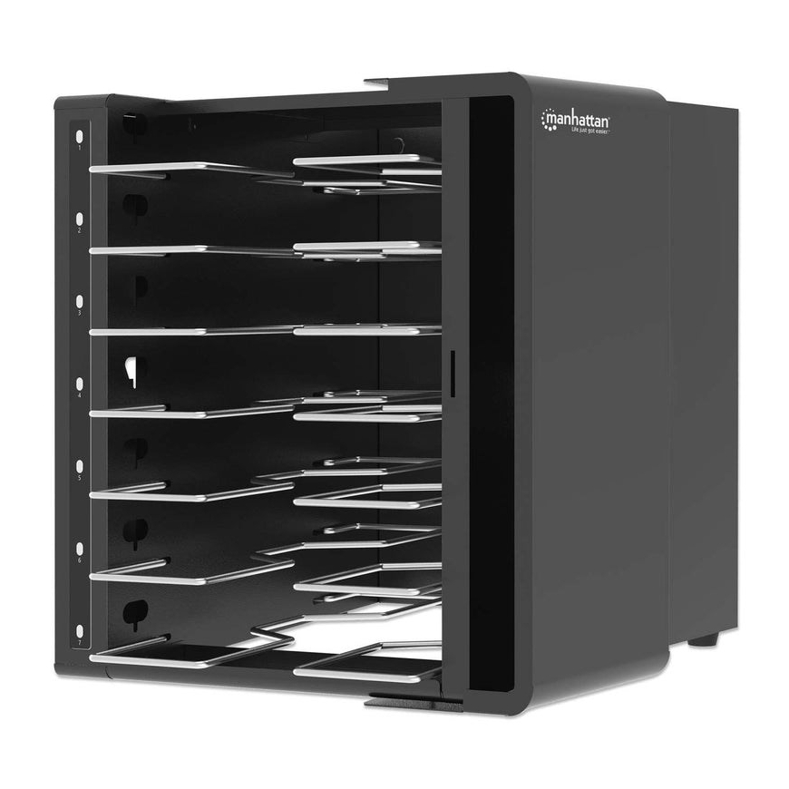 Manhattan nešiojamųjų kompiuterių įkrovimo kabinetas ant stalo per USB-C 16" 7 skylių per USB-C 65W, tinkamas USB-C nešiojamiesi – 4