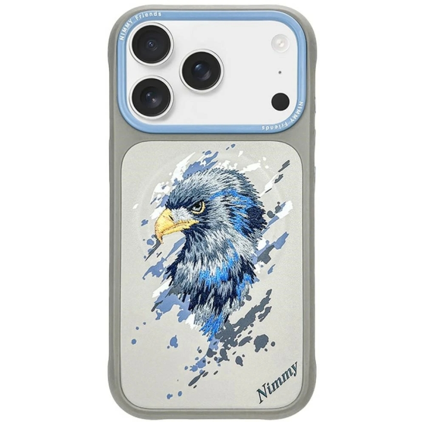 NIMMY EAGLE kate, ühilduv MagSafe'iga, mõeldud IPHONE 18 Pro/17 Pro jaoks, hall