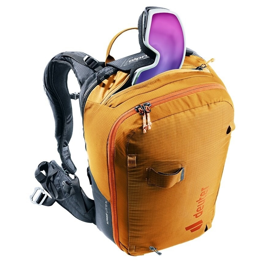 DEUTER Alproof Lite 20 SL Backpack Cinnamon/Black + DEUTER Wash Center I Toiletry Bag Raisin/Caspia – 5
