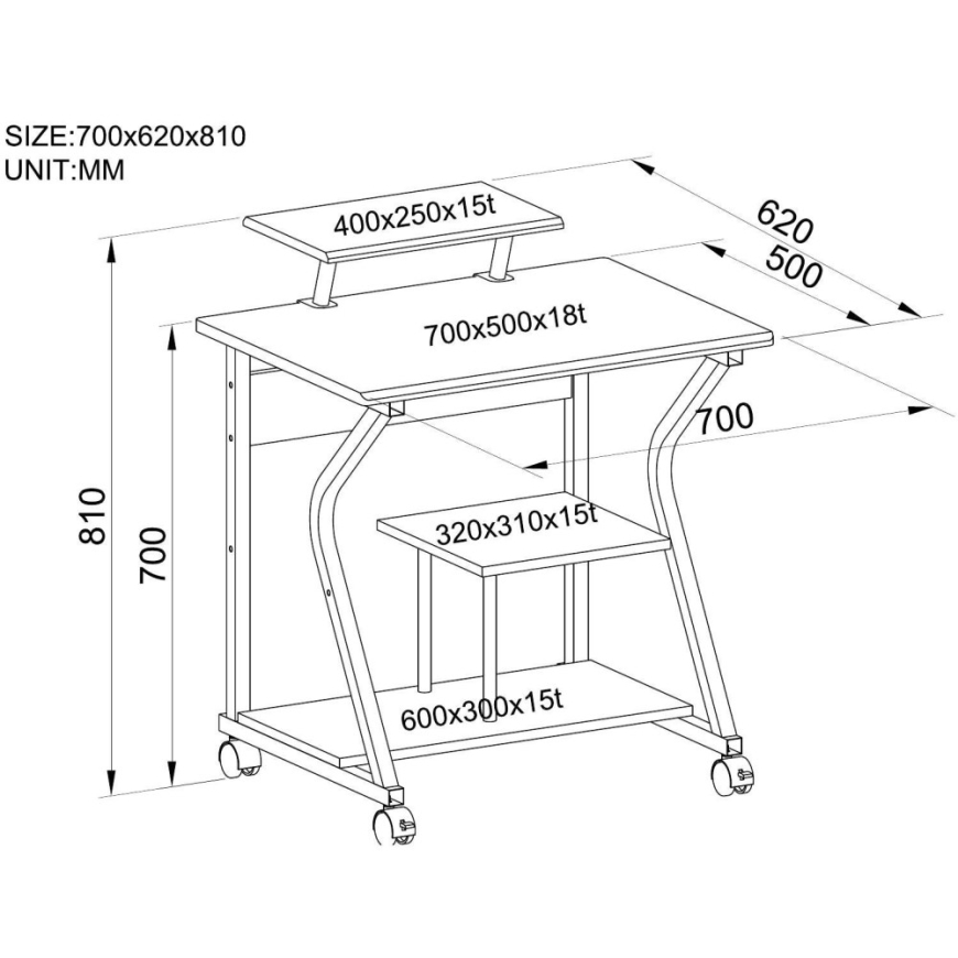 Techly ICA-TB 218 arvutilaud Pöök – 3