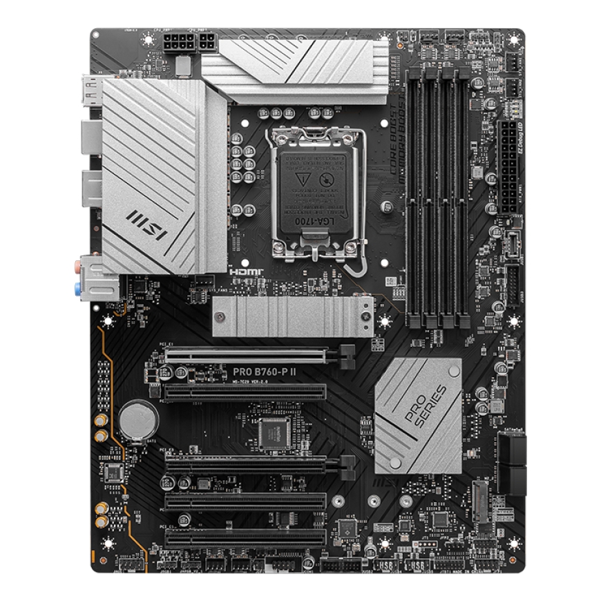 MSI PRO B760-P II pagrindinė plokštė Intel B760 LGA 1700 ATX – 2