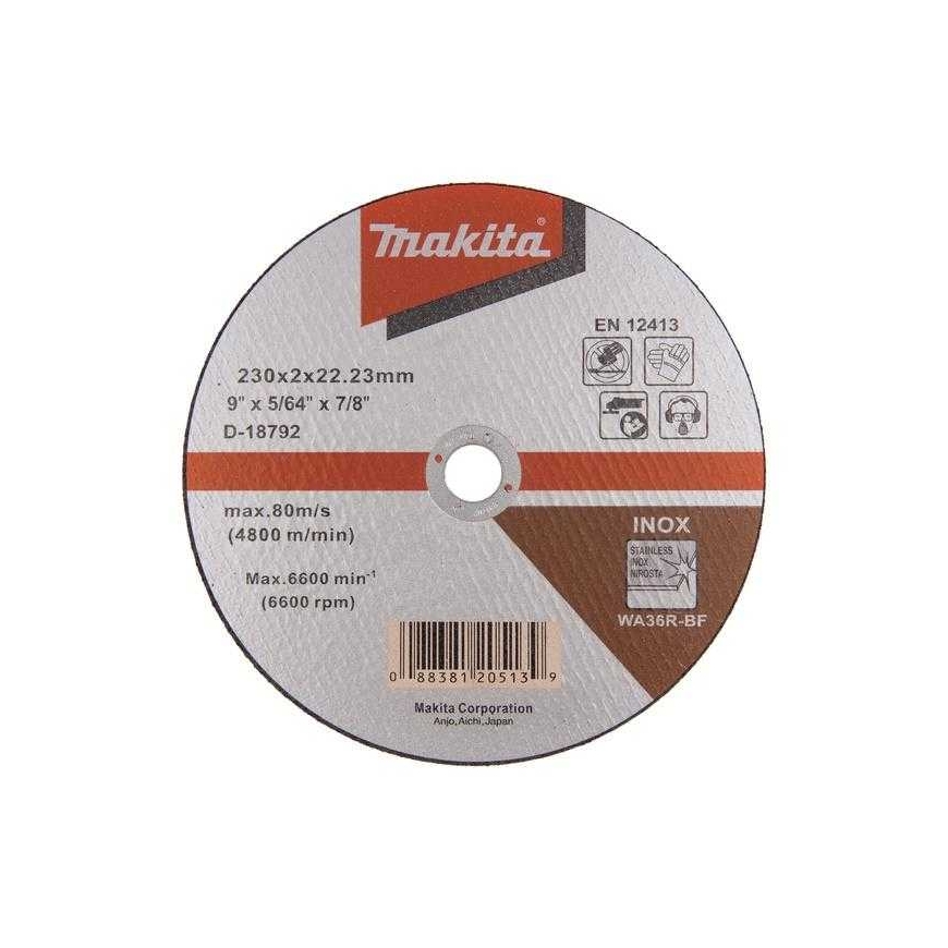 MAKITA PJOVIMO DISKAS 230X2.0 WA36R INOX MAKITA