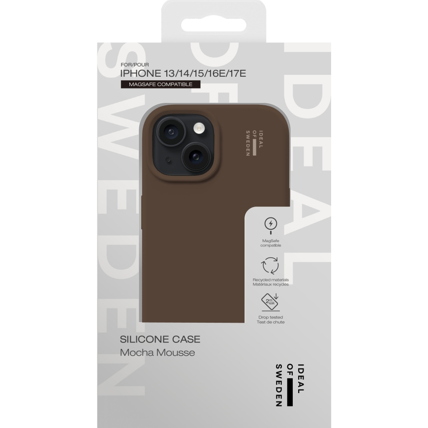 Ideal Of Sweden Silikona MacSafe vāks, iPhone 13 / 14 / 15 / 16e / 17e, Mocha Mousse – 4
