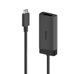 Hama 00202034 videokaabliadapter 0,15 m USB tüüp-C HDMI + DisplayPort Must