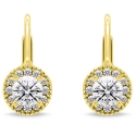 Brilio sudraba auskari ar zelta pārklājumu un kubiskajiem cirkoniem EA1271Y Brilio sudraba auskari ar zelta pārklājumu un kubiskajiem cirkoniem EA1271Y