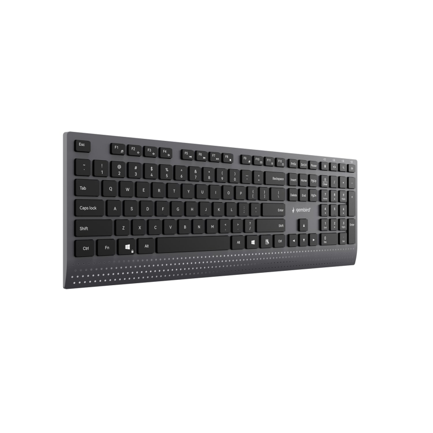 Gembird KB-MCH-06 Slim wired multimedia keyboard with Type-C adapter, US layout, black – 3