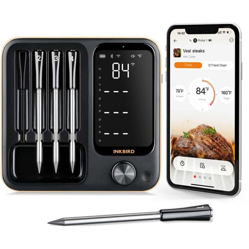 Wireless 4 Probe Thermometer Inkbird INT-14BW
