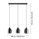Eglo Molochio-Z piekaramais apgaismojums, 1500 lm, melns Eglo Molochio-Z piekaramais apgaismojums, 1500 lm, melns